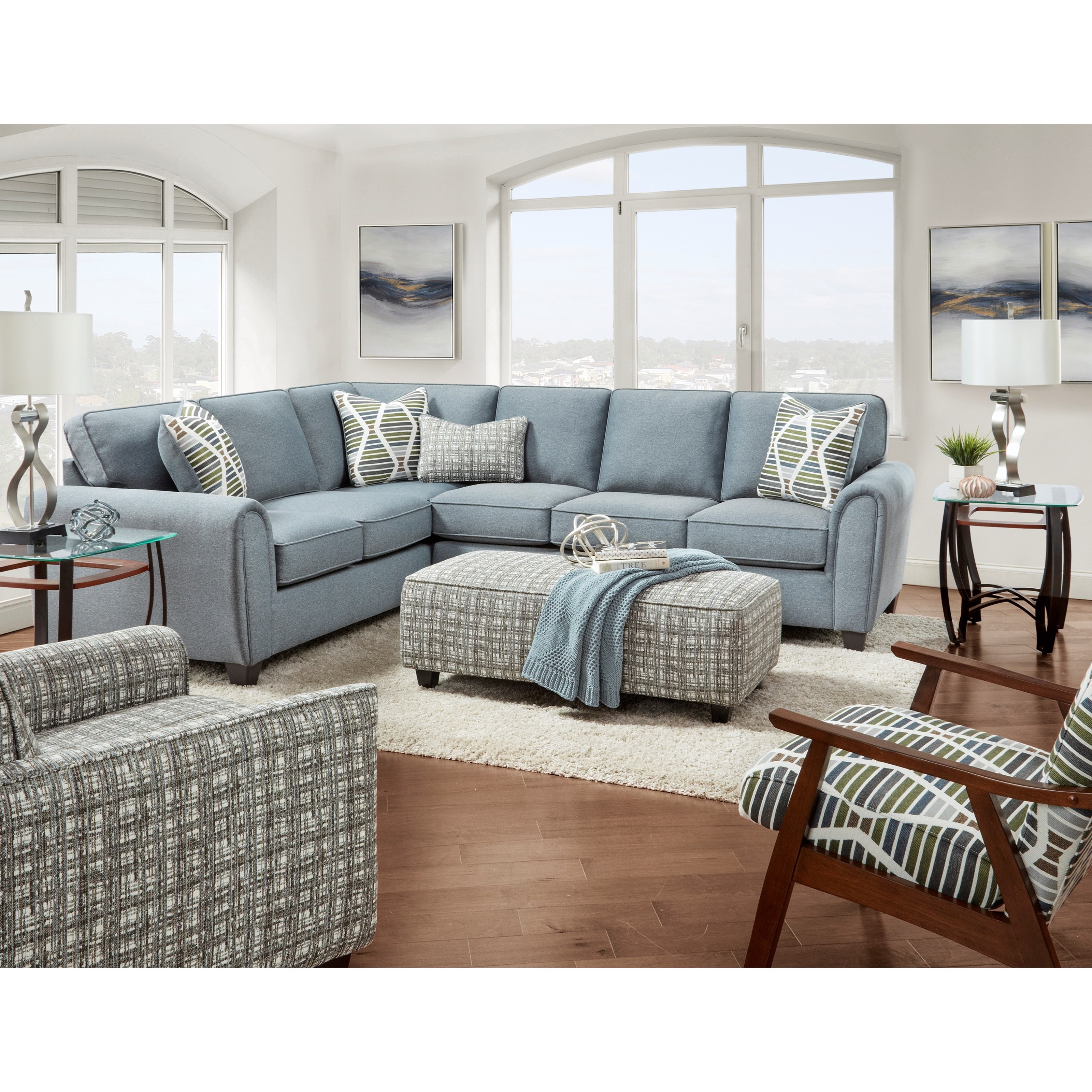 Grey accent chair chaise outlet